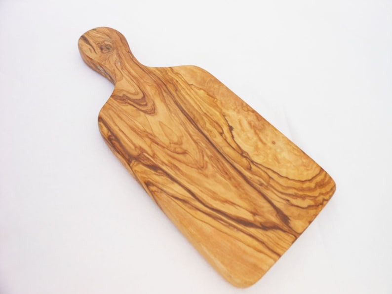 Olive Wood Cheese Board with Handle / wooden Rustic Cutting Etsy
