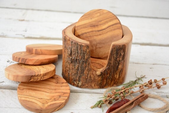 Rustic coaster deals