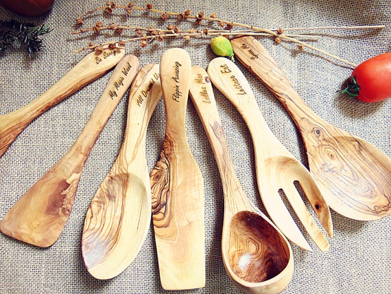 1Pcs Natural Bamboo Make Up Bowls Set with Spoon and Spatual and