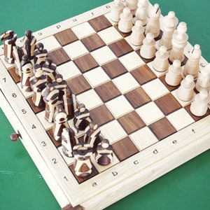 Luxury Chess Set, Premium Unique Wooden Mahogany & Ash Solid Wood Set Game,  Birthday Gift, The Queen's Gambit - Yahoo Shopping