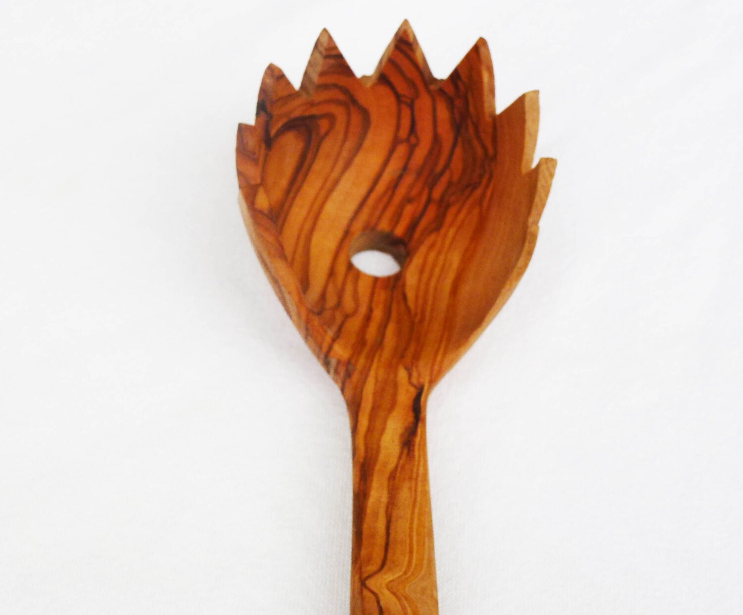 Olive Wood Spaghetti Spoon 12 Wooden Pasta Server Etsy
