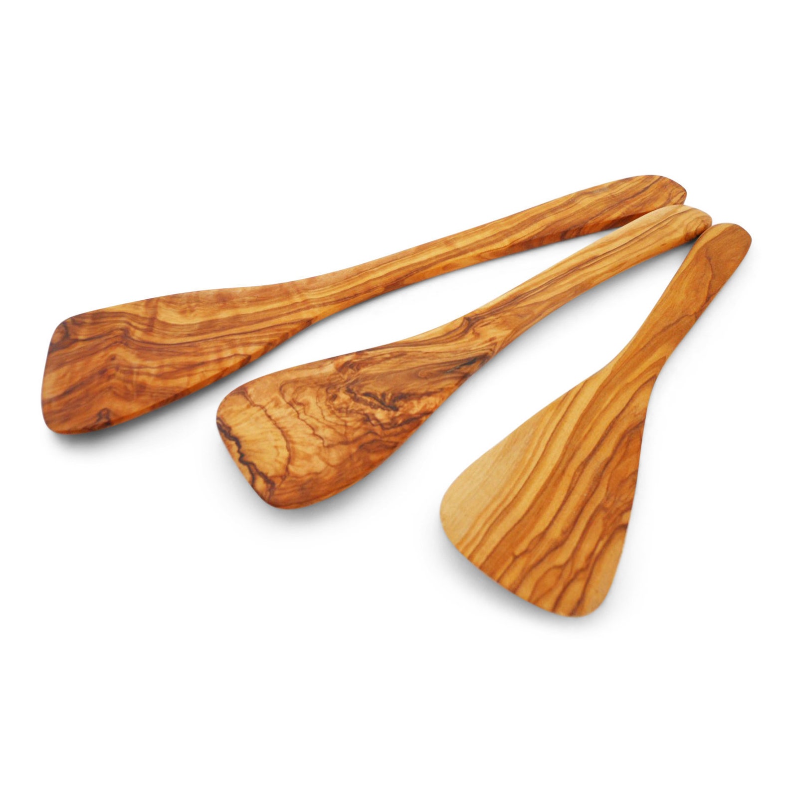 Olive Wood Spatula Set Wooden Serving Spatula Set X3 Etsy