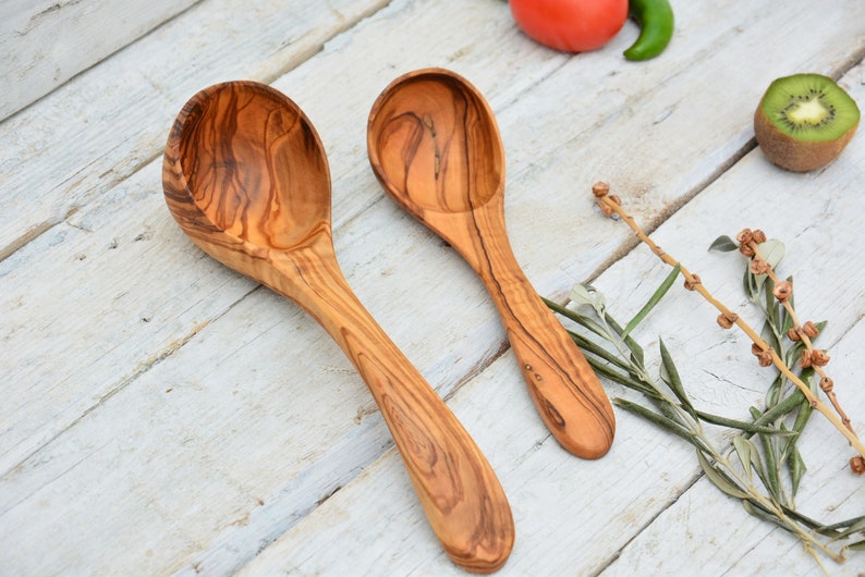 Ladle Eco Friendly Wooden Handcrafted Soup Serving Cooking image 5