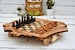 Rustic Chess Set, Unique Natural Edges Chess Set, Wooden Chess Board Set Game, Dad gift, wedding shower gift, Christmas Gift 2022 