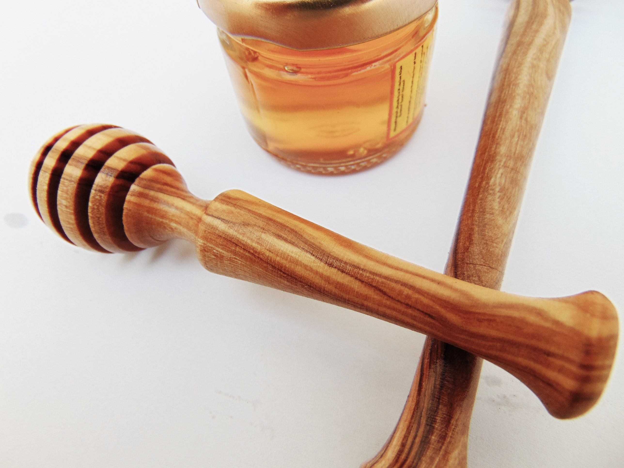 Olive Wood Honey Dipper Drizzle 4 Inches / Wooden Honey Spoon Etsy