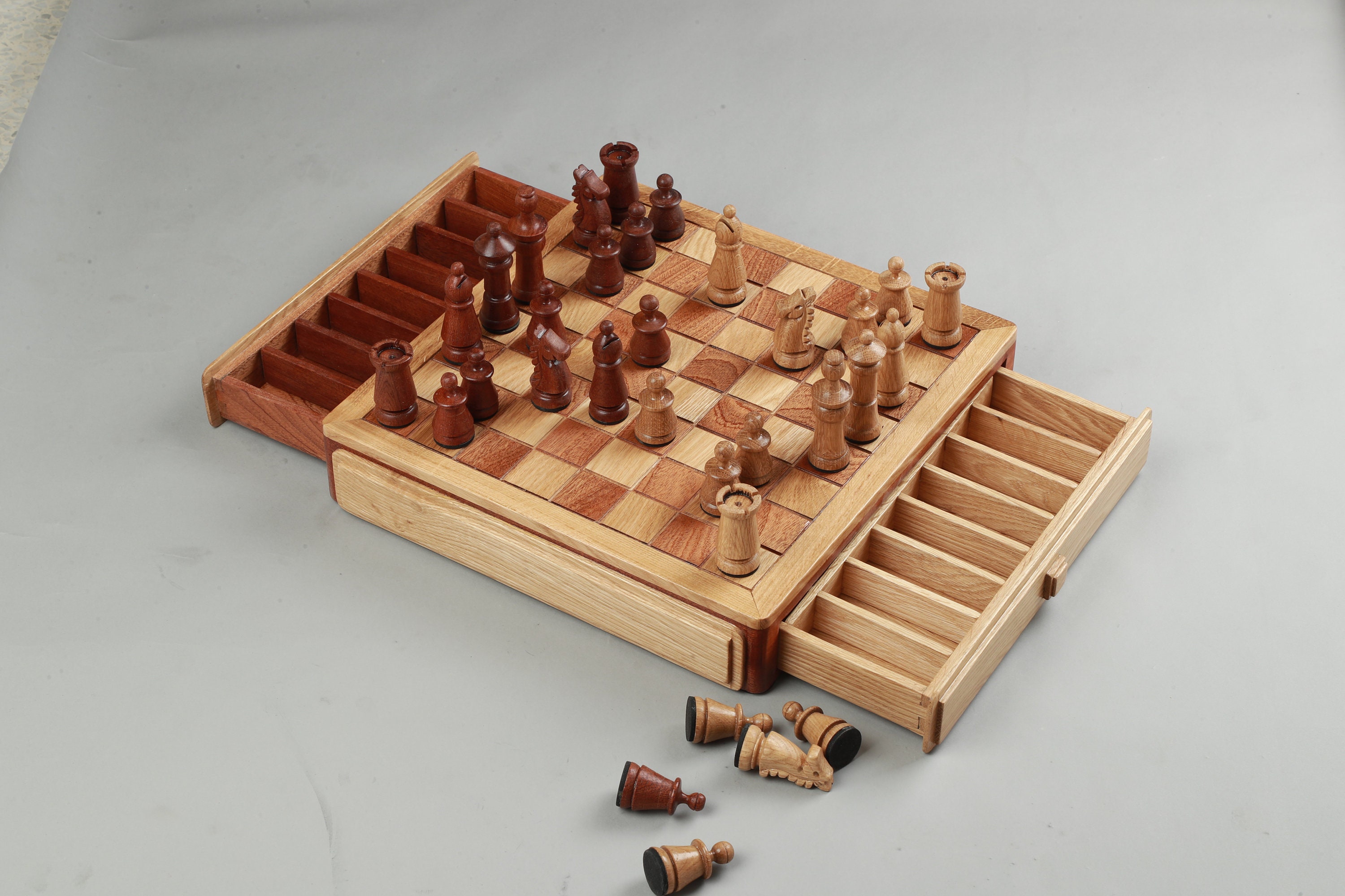 Luxury Chess Set, Premium Unique Wooden Mahogany & Ash Solid Wood Set Game,  Birthday Gift, The Queen's Gambit - Yahoo Shopping