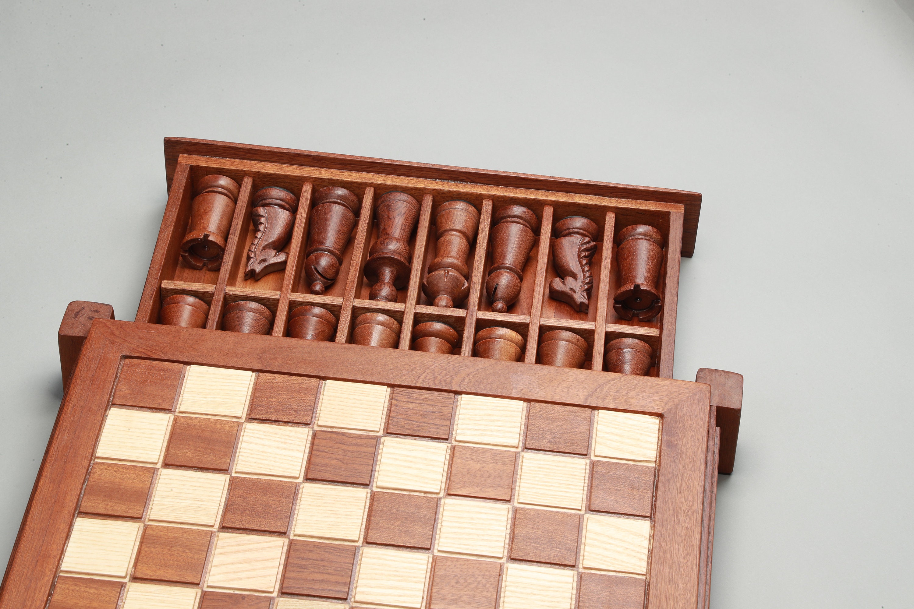 Wooden Professional Luxury Chess Set Folding Large Adults Duel