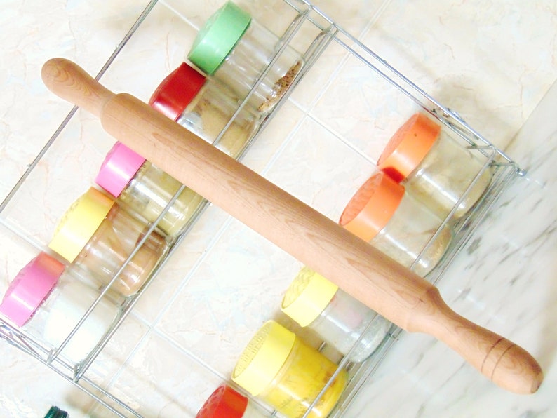 Wood Pastry Pizza French lightweight Rolling Pin Wooden Rolling Pin 19.6 inches ~ 50 cm Wedding gift
