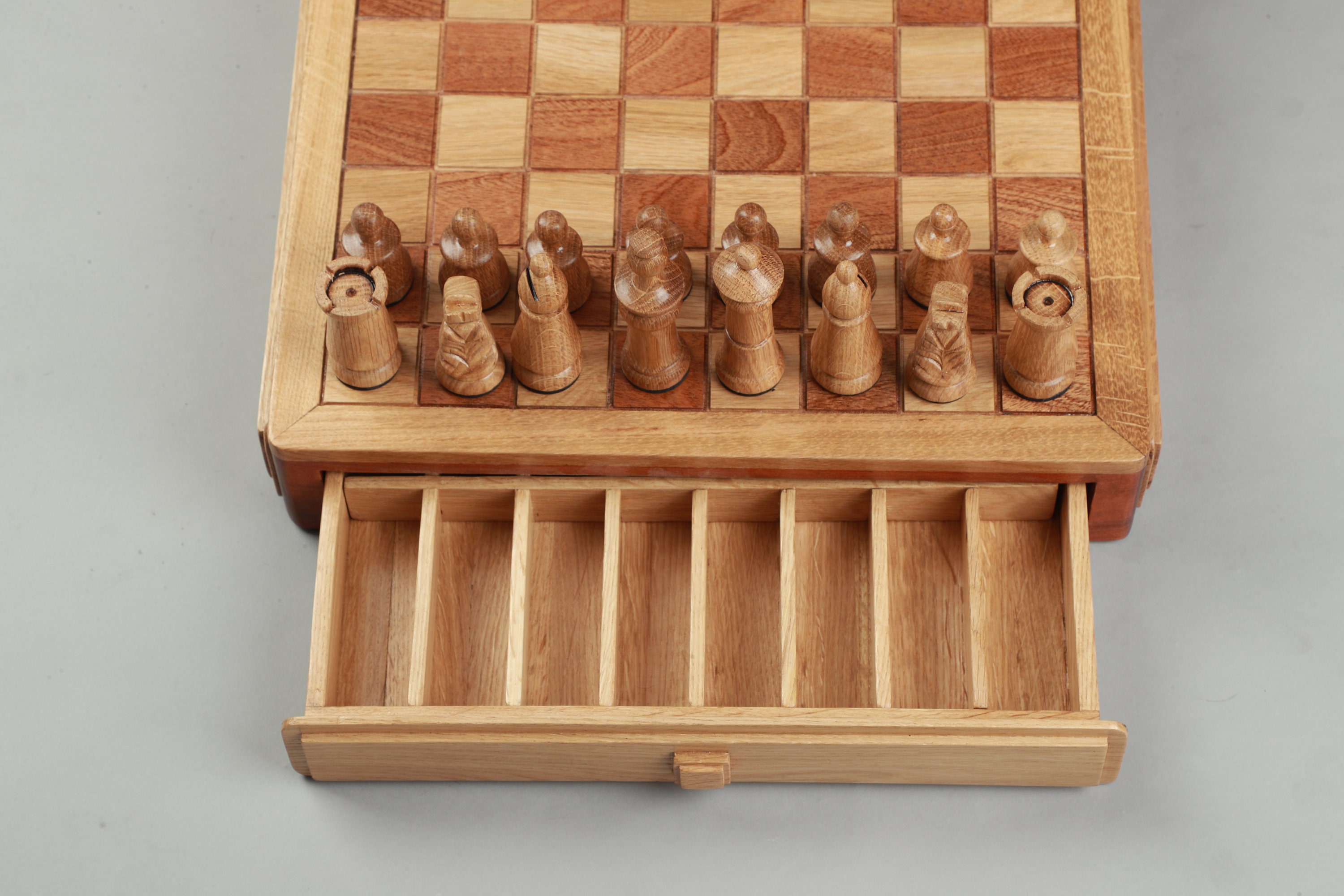 Luxury Chess Set, Premium Unique Wooden Mahogany & Ash Solid Wood Set Game,  Birthday Gift, The Queen's Gambit - Yahoo Shopping