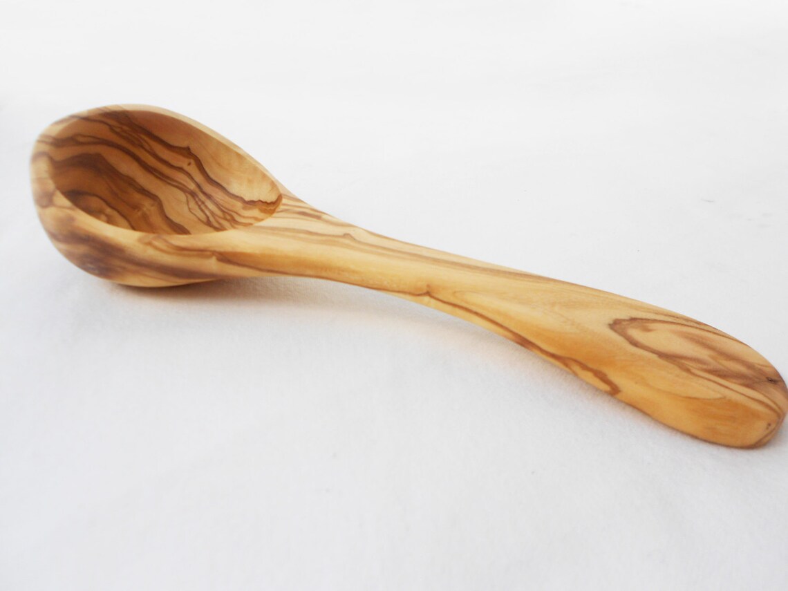 Olive Wood Soup Ladle / Wooden Kitchen Cooking Serving Soup Etsy
