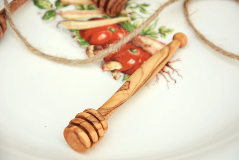 Olive Wood Tiny Honey Dipper 4 Inch / Wooden Small Honey Spoon Etsy