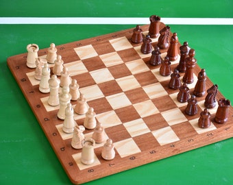 Premium Chess Board, Luxury Unique Wood Chess Set, mahogany ash solid wood Chess Set Game, Birthday Gift, Boyfriend Gift