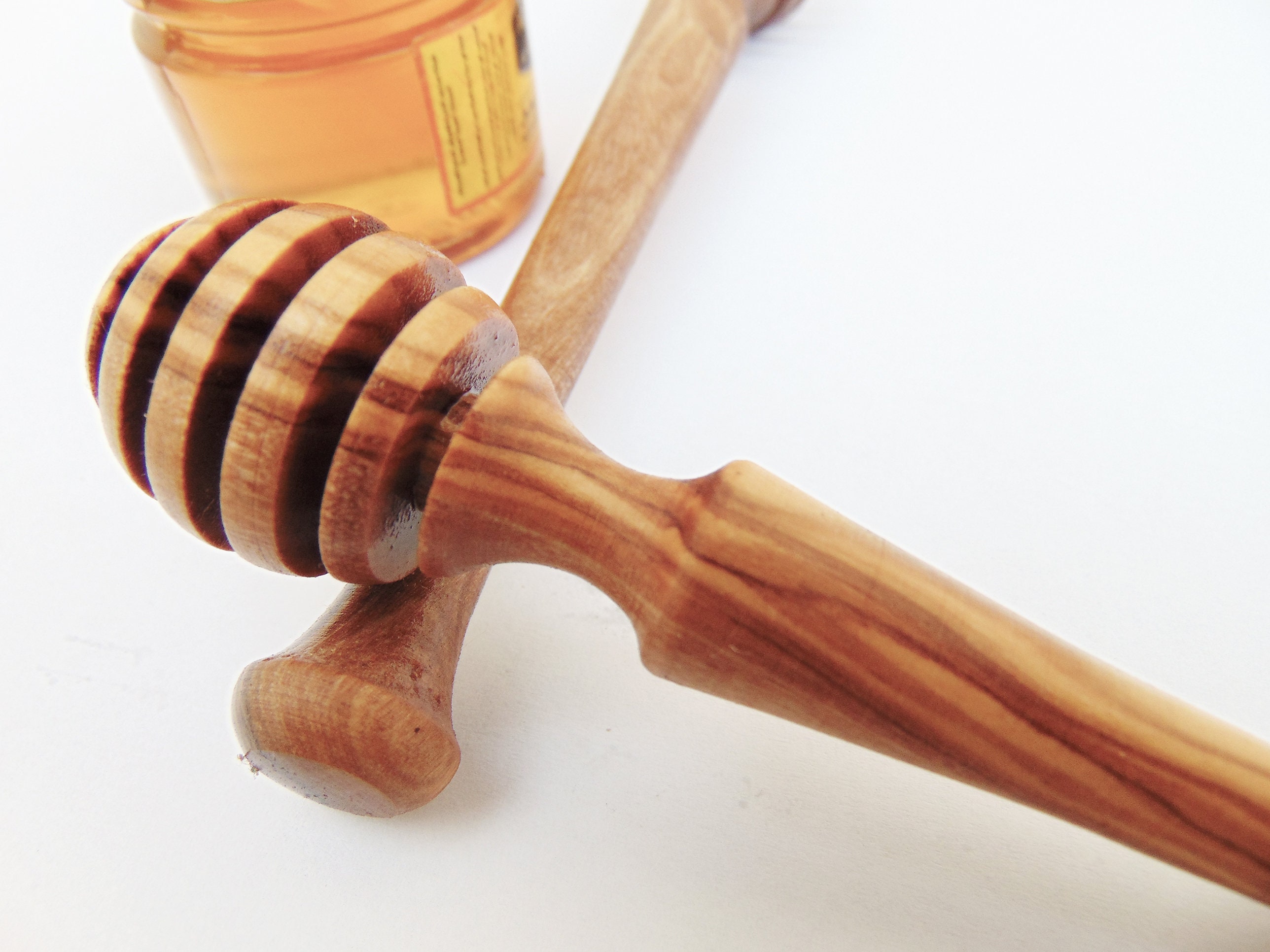 Olive Wood Honey Dipper Drizzle 4 Inches / Wooden Honey Spoon Etsy