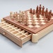 Premium Chess Board, Luxury Unique Wood Chess Set, mahogany ash solid wood Chess Set Game, Birthday Gift, Boyfriend Gift, The Queen’s Gambit 