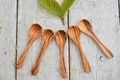 Olive Wood Small Coffee Sugar Spoon Set, Set of 5 Sugar Salt Spice Spoons, Christmas Gift product logo
