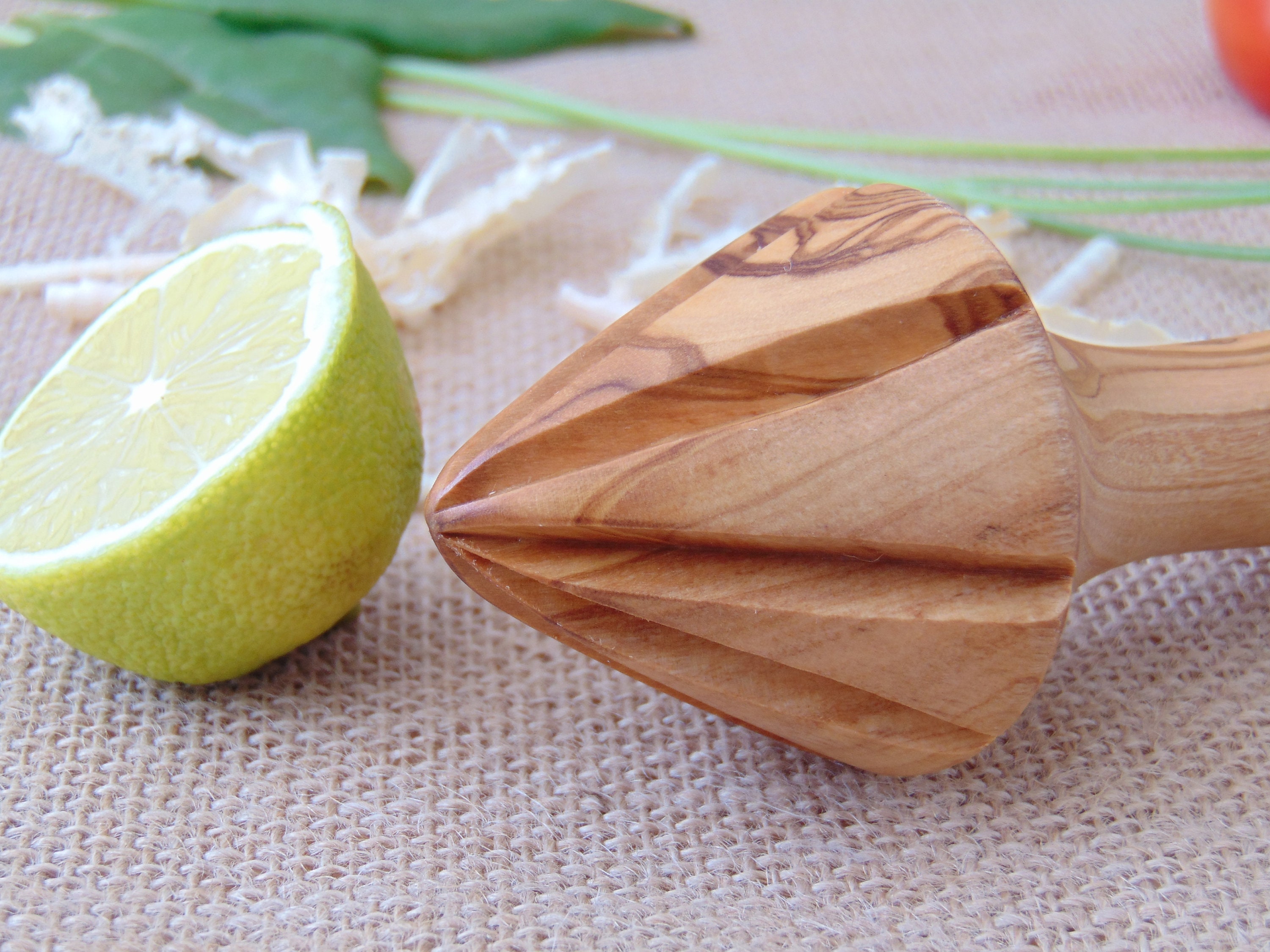 Wooden Lemon Squeezer / Olive Wood Citrus Reamer Press Lemon Etsy