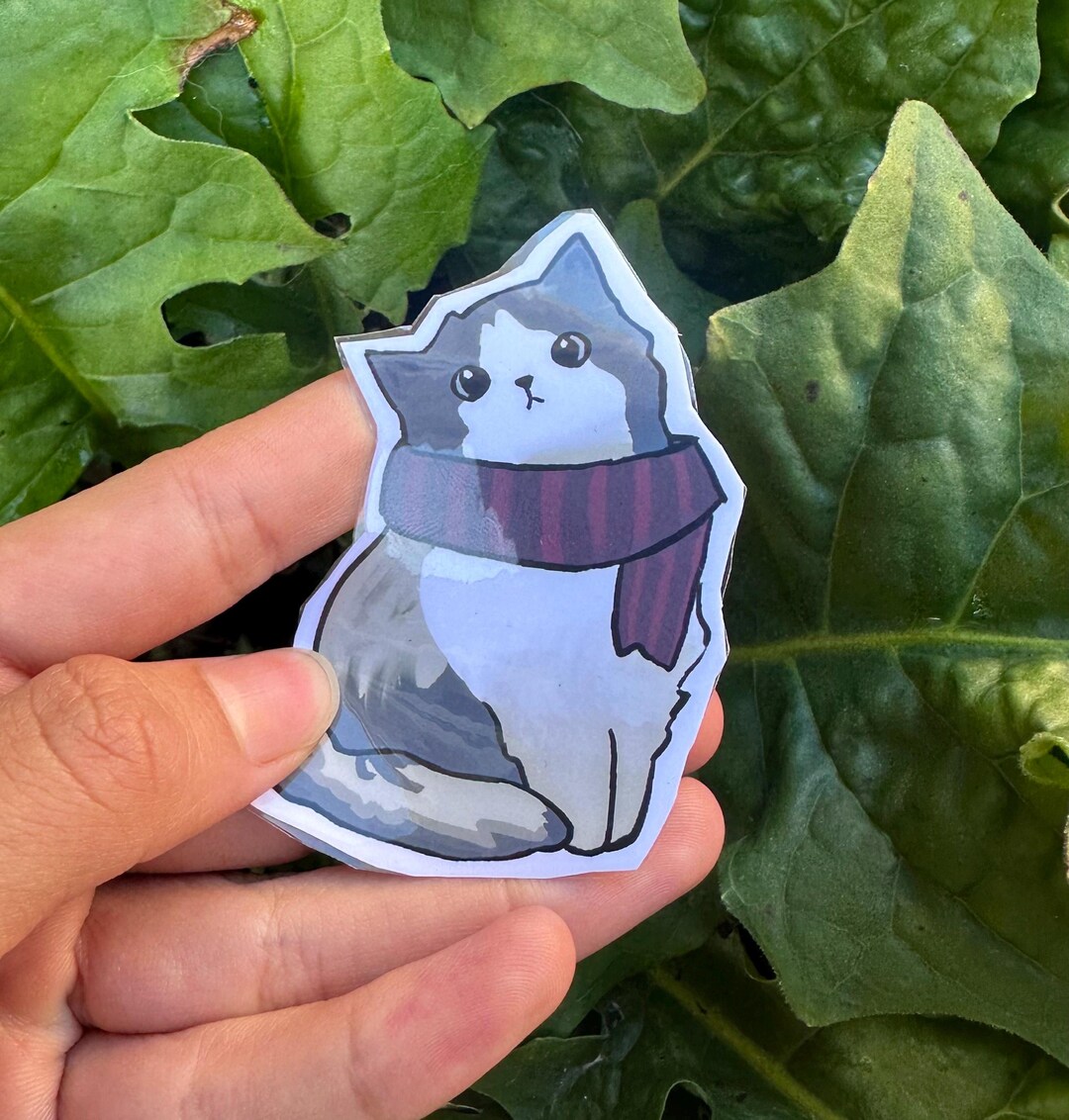 Waterproof Cat Sticker - Etsy