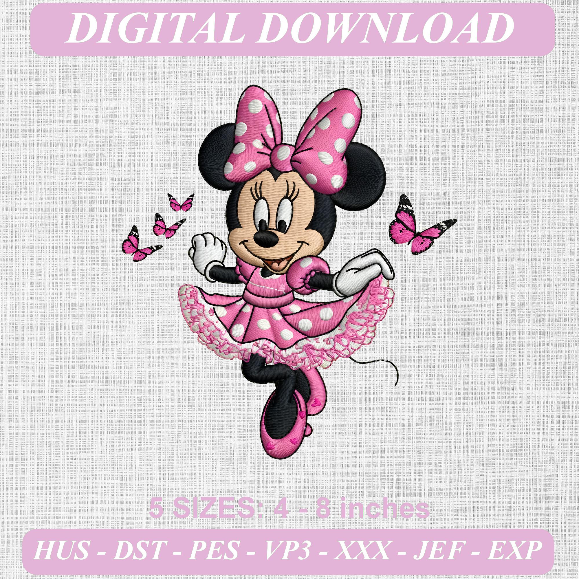 Minnie Mouse Embroidery File Outline - Etsy