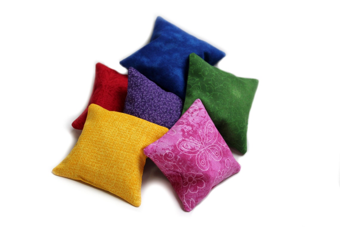 Rainbow Bean Bags Bold Brights Red Hot Pink Purple Blue Lime Etsy