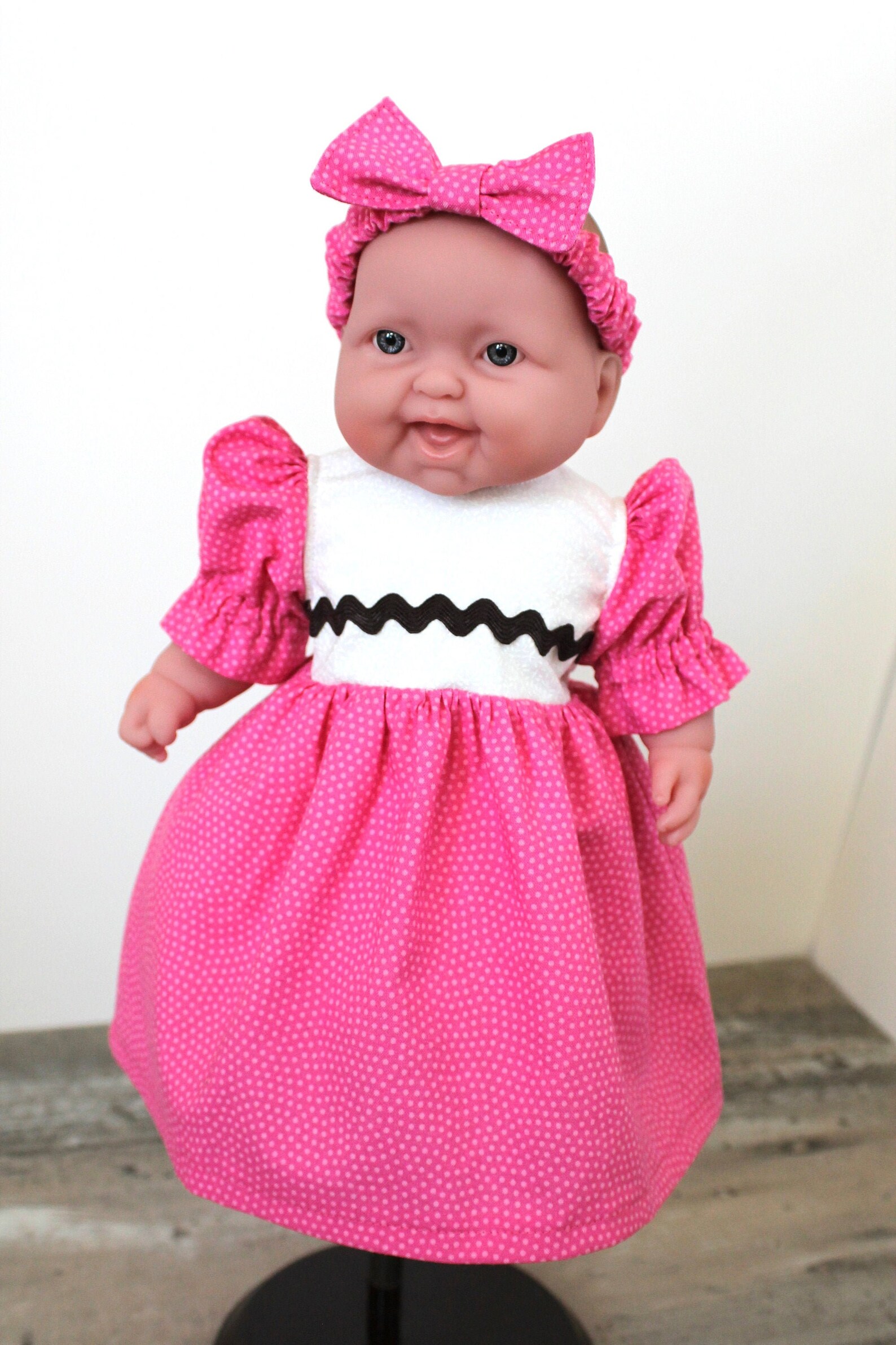 Fuchsia Pink Baby Doll Dress 2 Piece Gift Set With Dress and - Etsy