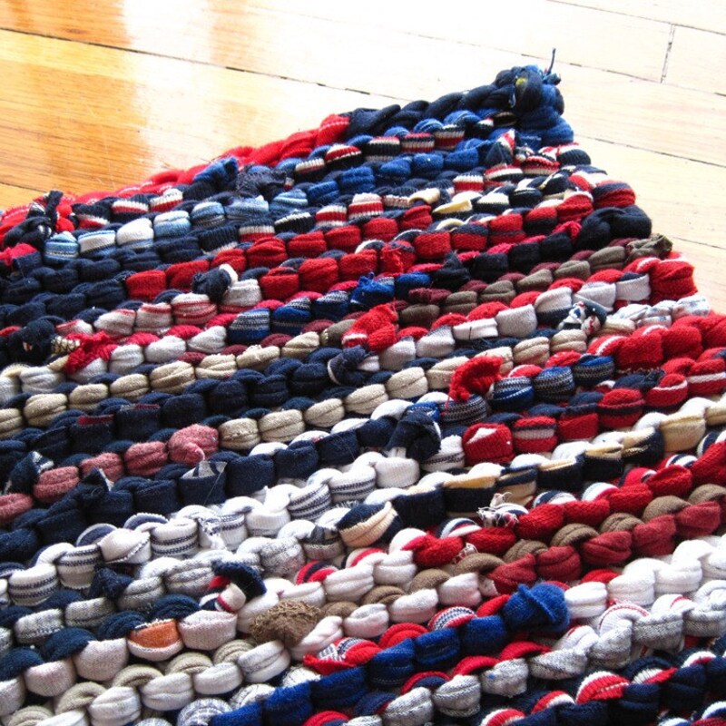 Upcycled Rag Rug - Etsy