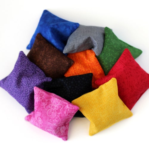 Rainbow 3 Inch Bean Bags set of 6 Child's Toy in Light Etsy