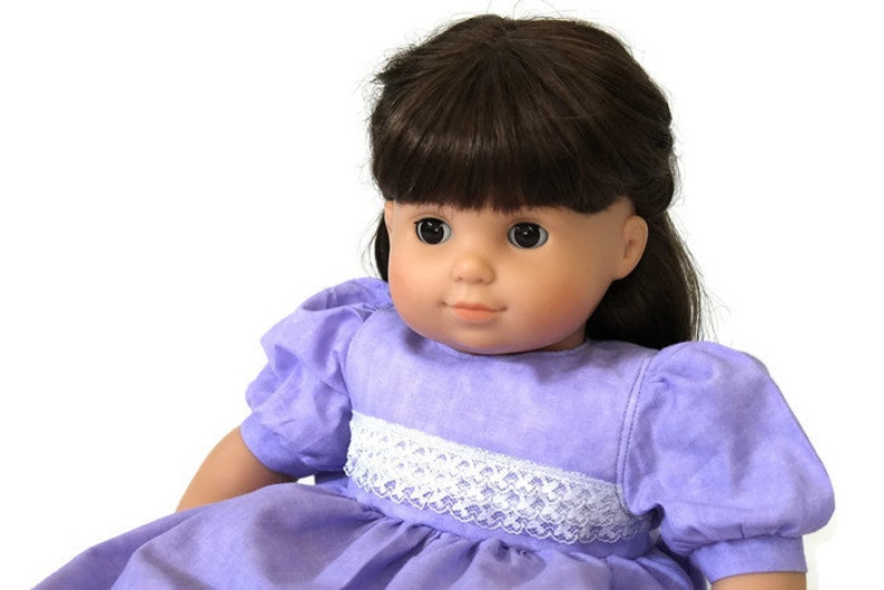 Lavender Dress with Puffy Sleeves