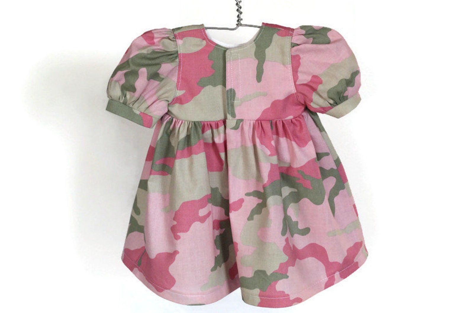 Pink & Green Camo Baby Doll Dress Army Girl Birthday Party Etsy