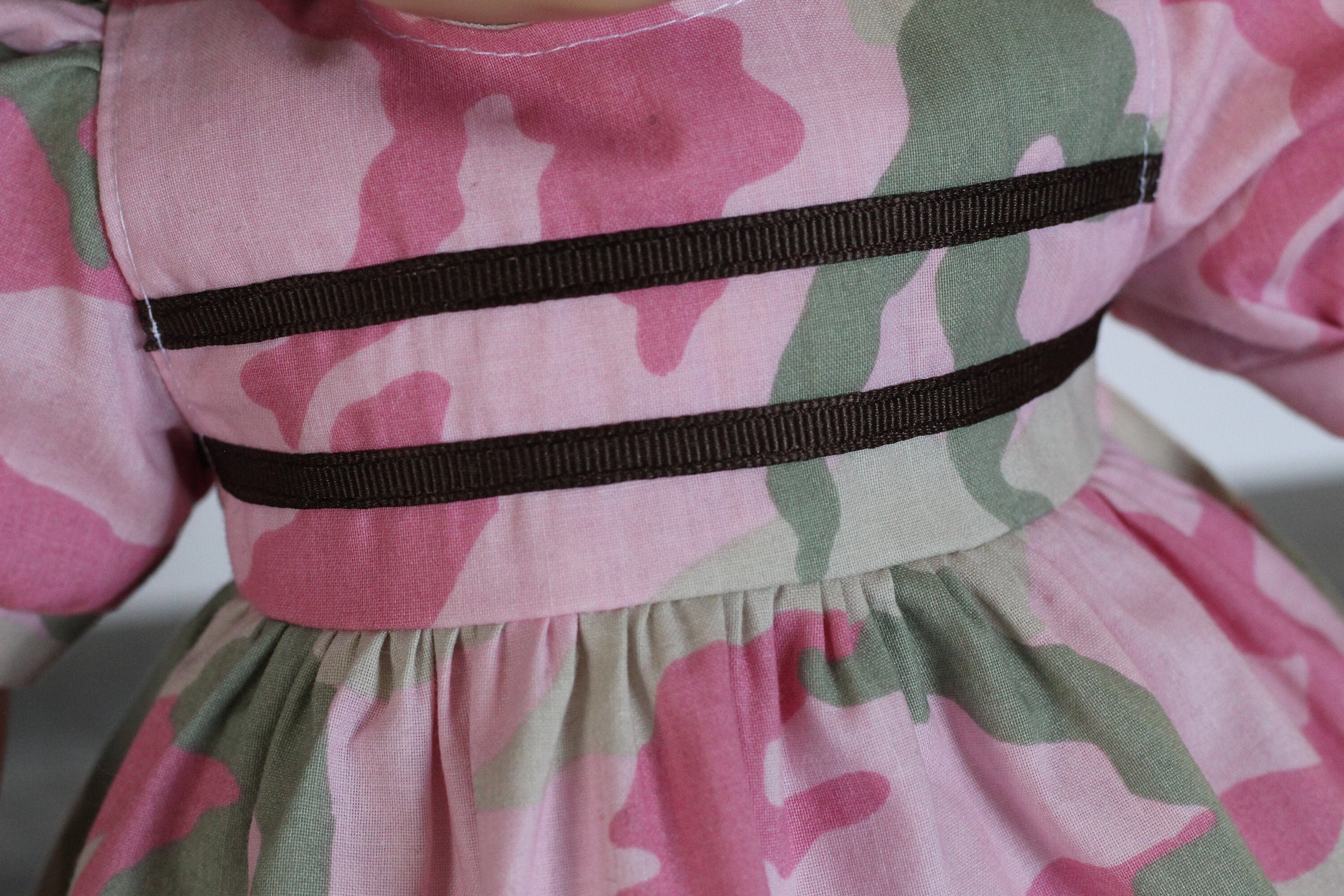 Pink & Green Camo Baby Doll Dress Army Girl Birthday Party Etsy