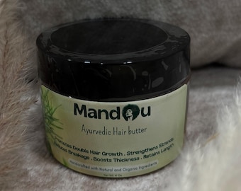 Fast-Growth Hair Butter with Fenugreek, Amla, Neem, Coffee, Moringa... 4oz