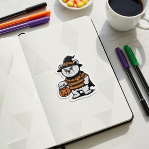 Grumpy Construction Bear Kiss-Cut Stickers | Hard Hat
