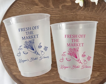 Vasos para despedida de soltera recién salidos del mercado, vasos de plástico esmerilado personalizados, recuerdos para despedida de soltera, regalos de cristalería para la novia para fiestas en el jardín