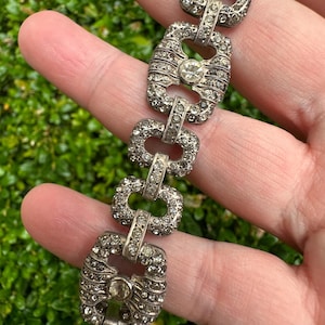 Art Deco French paste bracelet