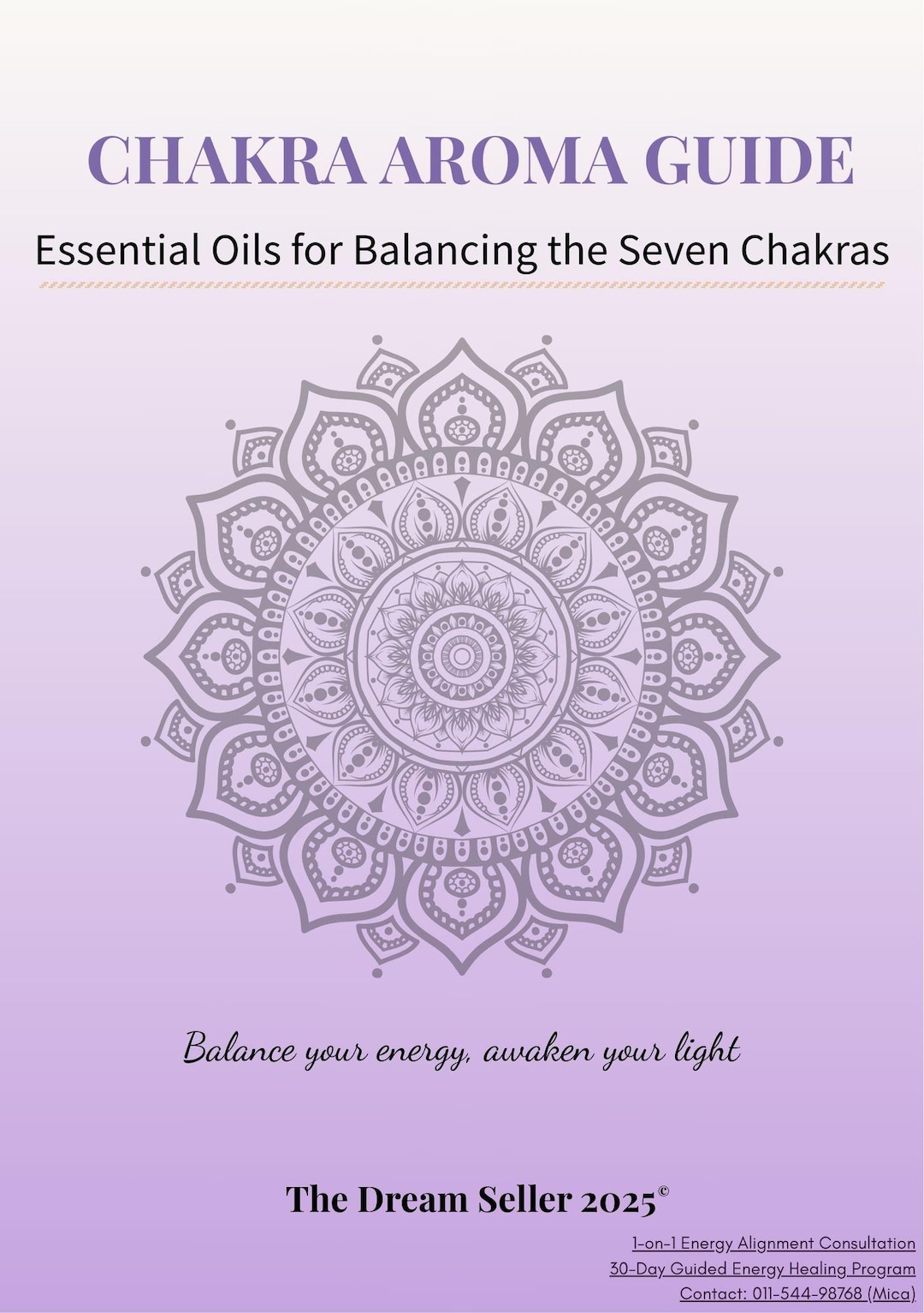 CHAKRA AROMA GUIDE - Essential Oils for Balancing the Seven Chakras - Etsy