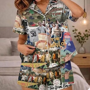 Legends Never Die Pajama Set, The Sandlot Movie Inspired Sleepwear, Great Bambino Baseball PJs, Vintage Film Lounge Set, Cozy Fan Gift