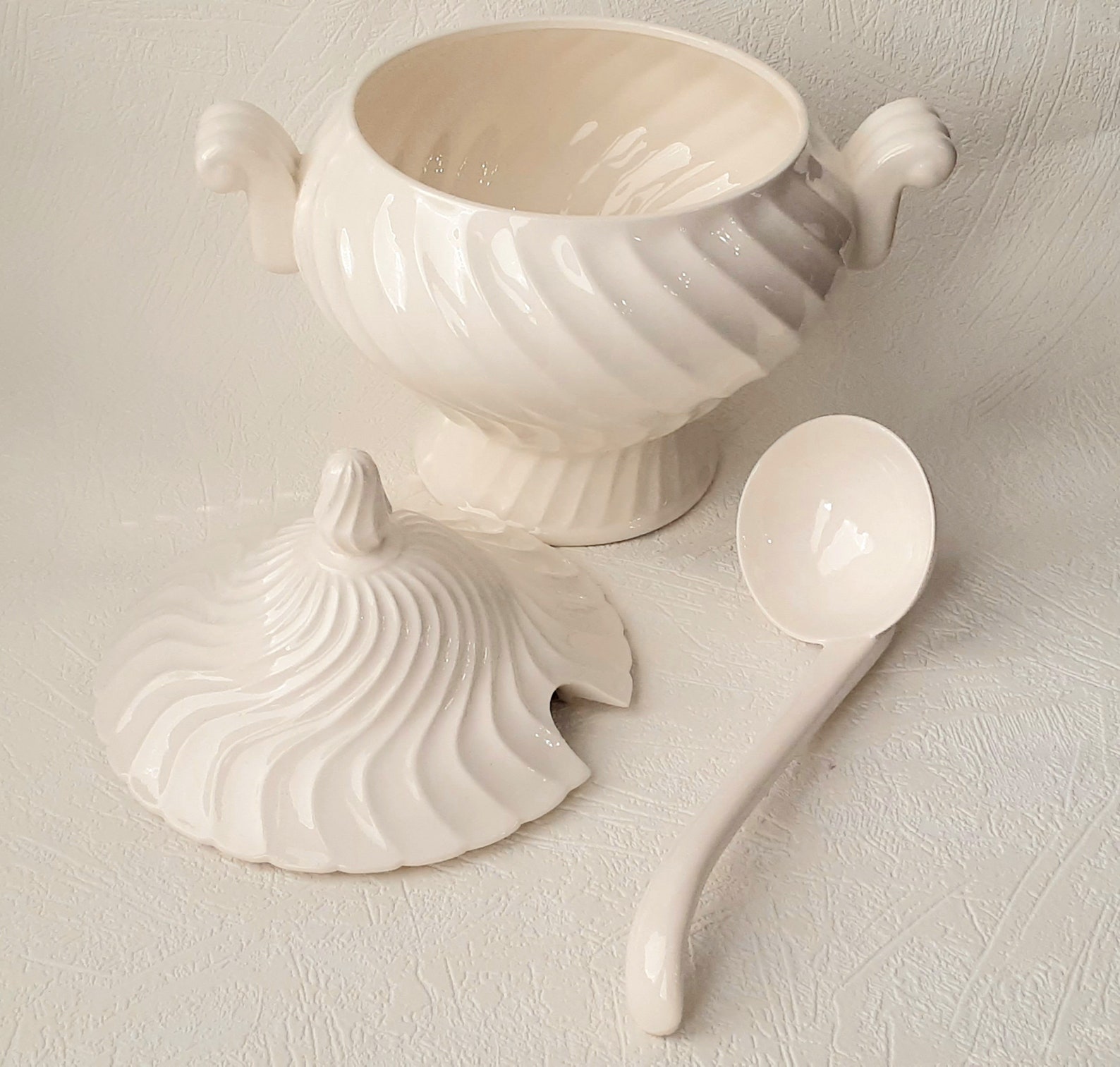 Vintage Soup Tureen White Ceramic Soup Server Toureen With Etsy