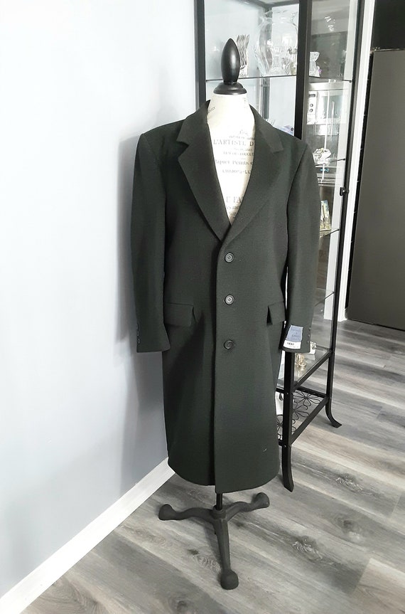 Mens Coat, Vintage Clothing, Wool And Cashmere, 90