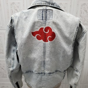 Denim Jacket, Moto Jacket, Acid Wash Denim, Vintage Clothing, 80&#39;s Jean Jacket, Bohemian Clothing, Woman&#39;s Size Medium, NWOT