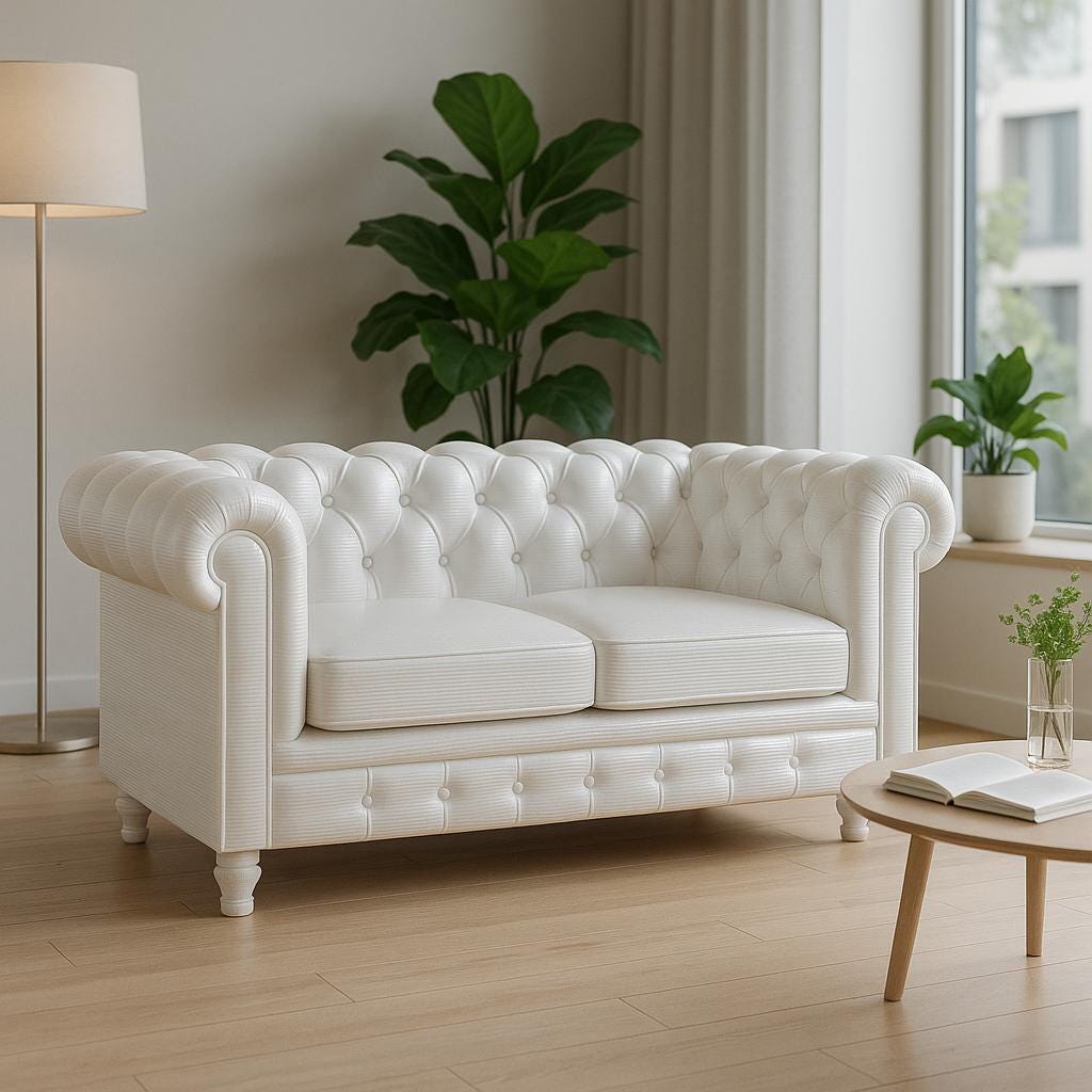 Canapé Miniature En Bois Pour Maison De Poupée - Style Doré Avec Coussin - Échelle 1/12