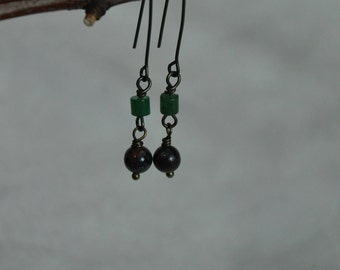 Blue Dangle earrings- Elegant Blue dangle earrings, Dangle earrings, Drop earrings, Blue Drop earrings