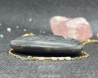 Custom Morse Code Necklace, 14K Gold Filled, Personalized Hidden Message