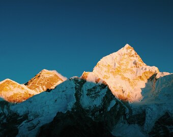 Mount Everest Wall Art | Mt Everest Artful Travel Poster Print