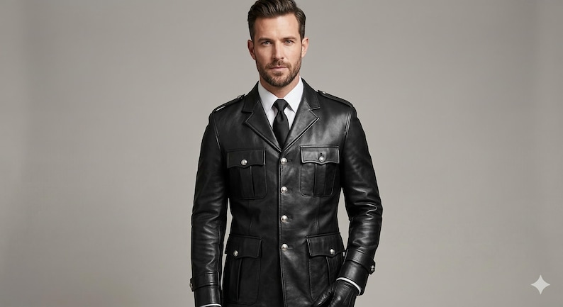 Black Military Field Jacket