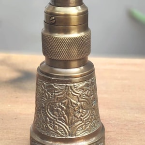 Antique Brass Telescope Spyglass | London Maritime Scope with Leather Case
