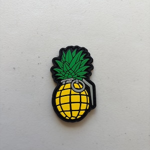 3” Pineapple Grenade PVC Patch – Funny Tactical Hawaii Morale Patch, Velcro Hook Backing, EDC Gear