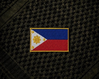 Philippines Flag Patch | Embroidered Velcro Tactical Gear