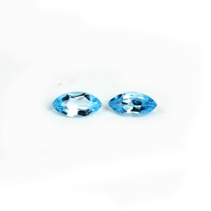 Sky Blue Topaz Marquise cut Faceted Loose Gemstone Sky Blue Semi Precious Gemstone December Birthstone image 3