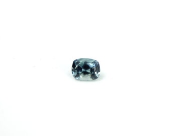 Montana Sapphire Faceted Cushion Cut 6 MM Unheated Blue Green Eldorado Bar Montana Sapphire Natural Precious Gemstone