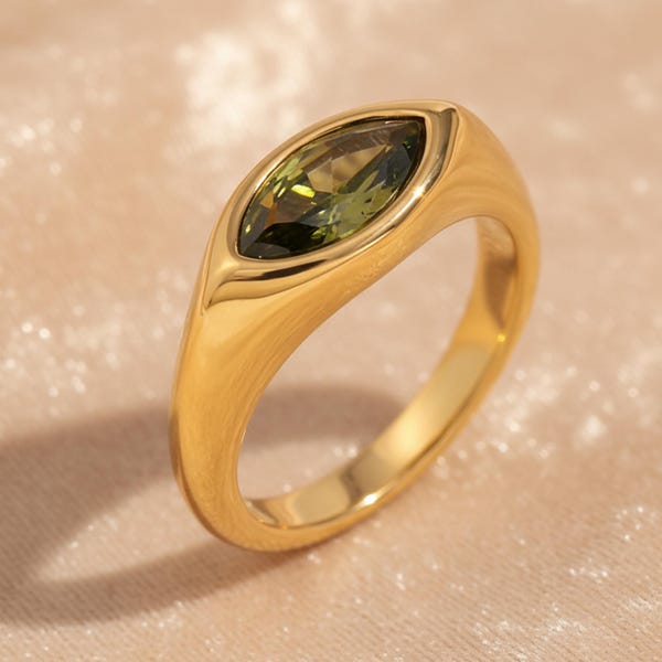 Vielseitige Edelstahl Ring für Damen — Moderner Statement Schmuck, Alltag & Geschenk