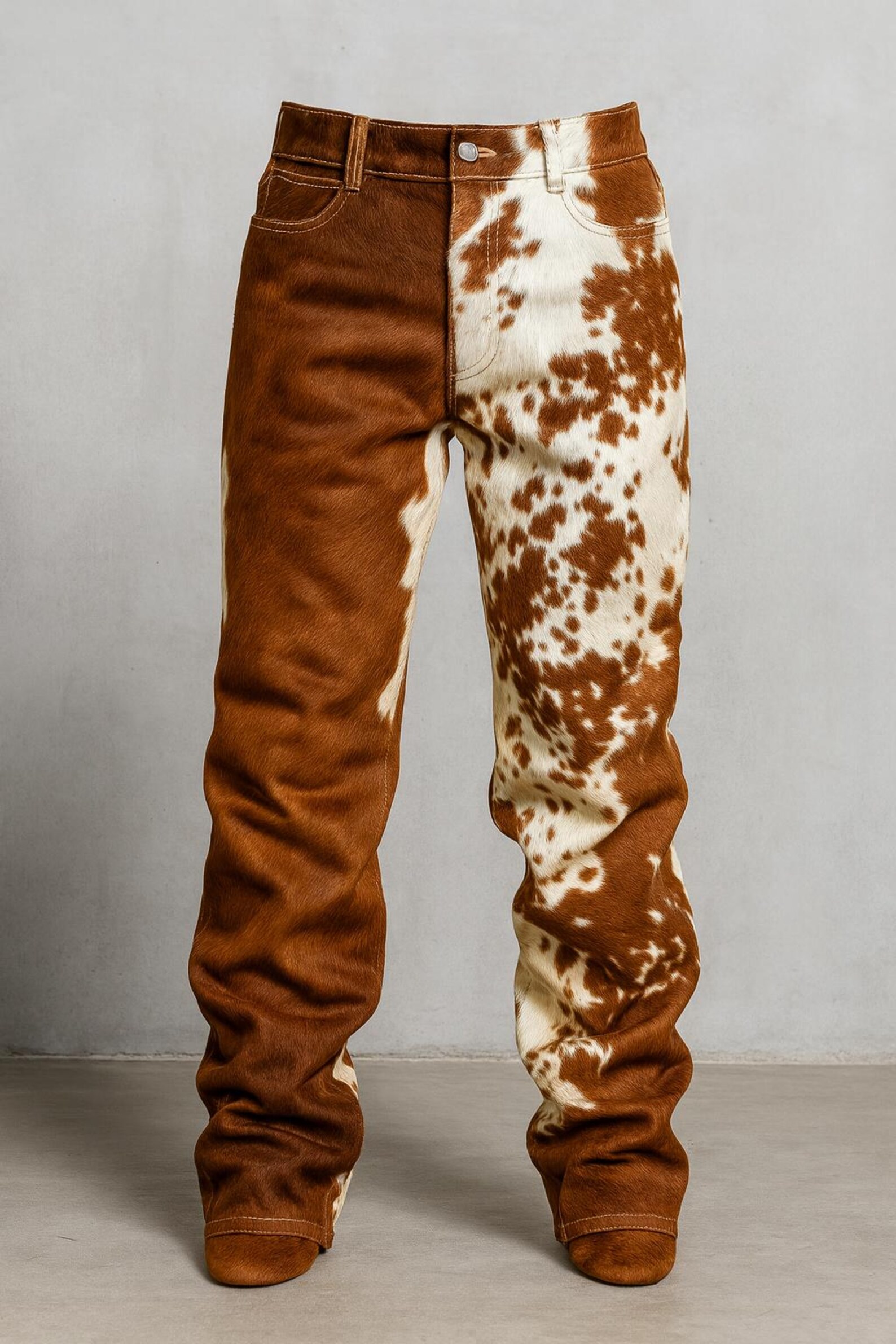 Cowhide Leather Pants for Men & Women Genuine Western Rodeo Cow Jeans ...